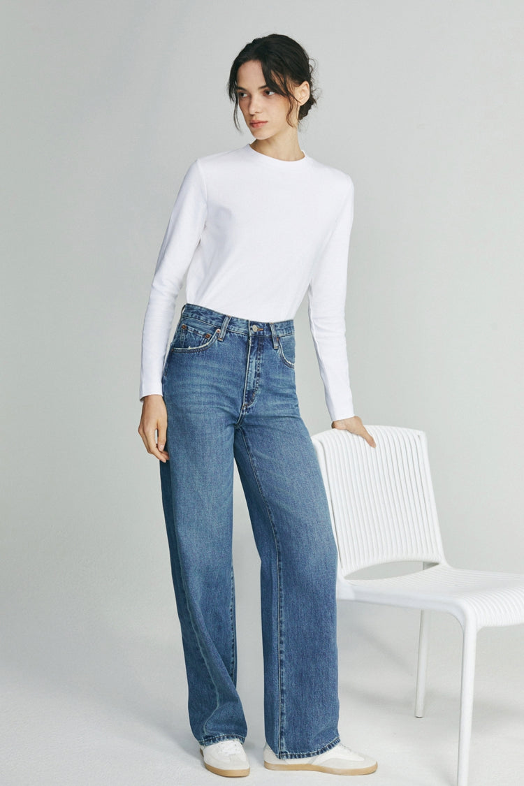 JOONE JOONAM SS25 ペイズリーデニムショーツ Coney Island Whitefish High Rise Wide Jeans HJ007 – Hey Joanie