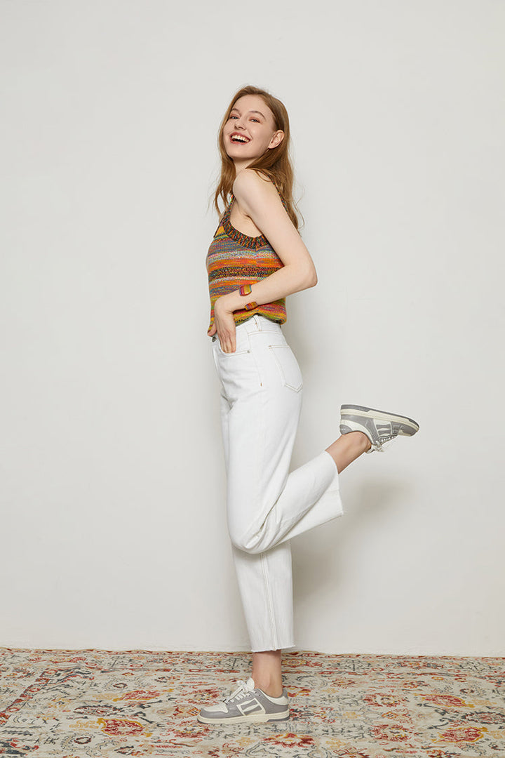 70'S Crop Loose Straight Jeans