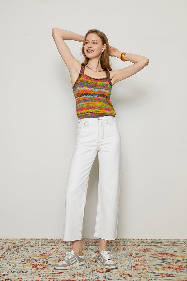 70'S Crop Loose Straight Jeans