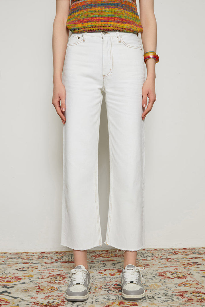 70'S Crop Loose Straight Jeans