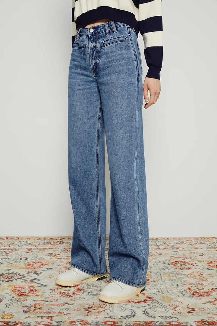 Coney Island Whitefish High Rise Wide Jeans