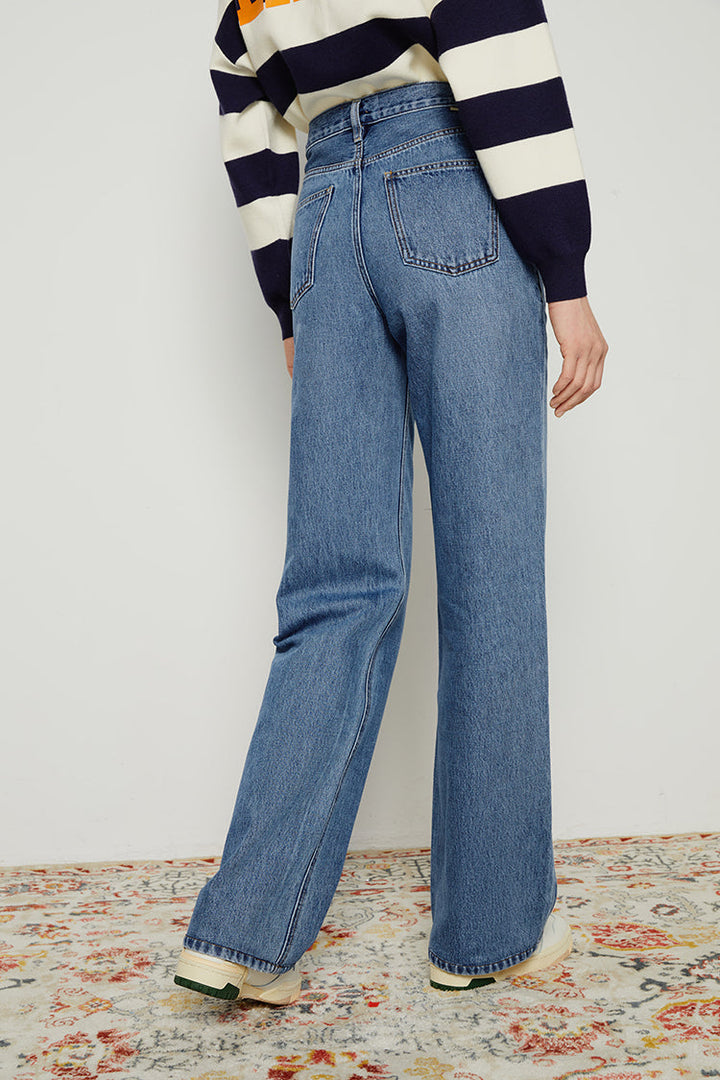 Coney Island Whitefish High Rise Wide Jeans