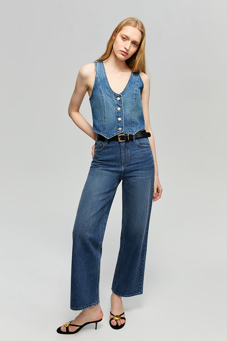 Blue Horizon Denim Vest