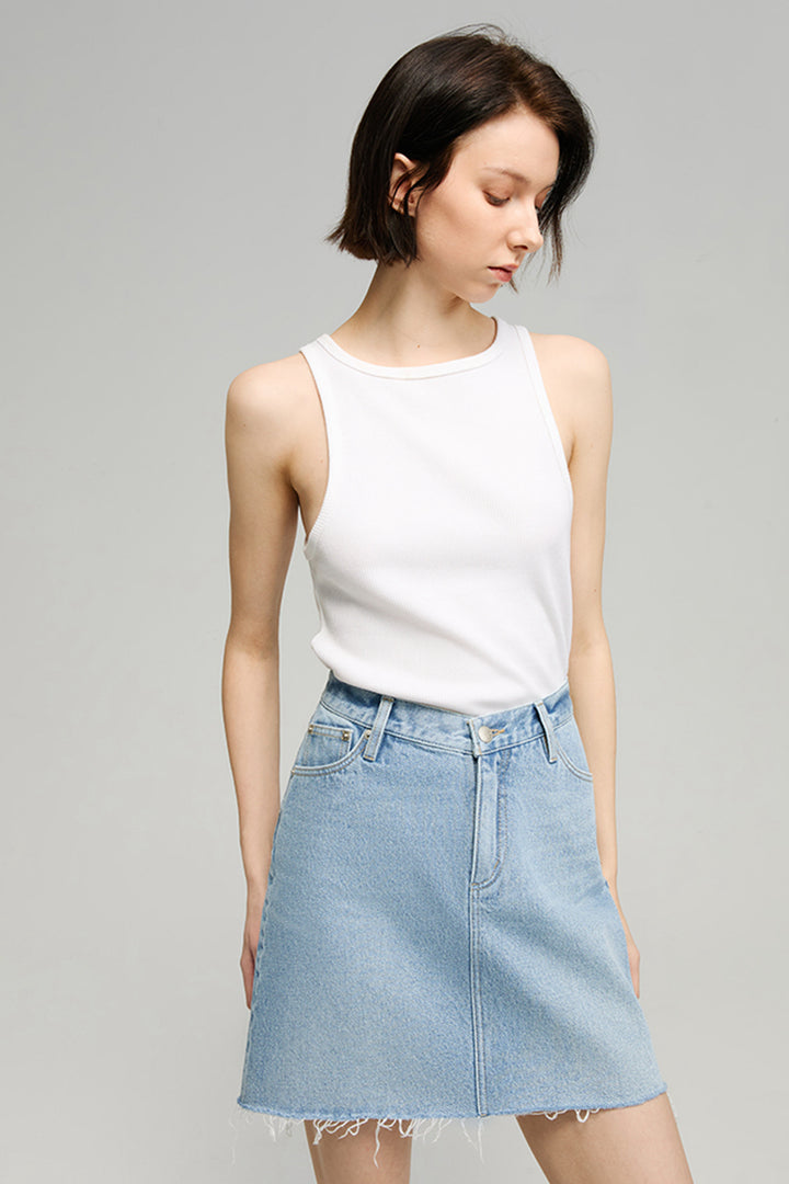 V-Waist Mini skirt