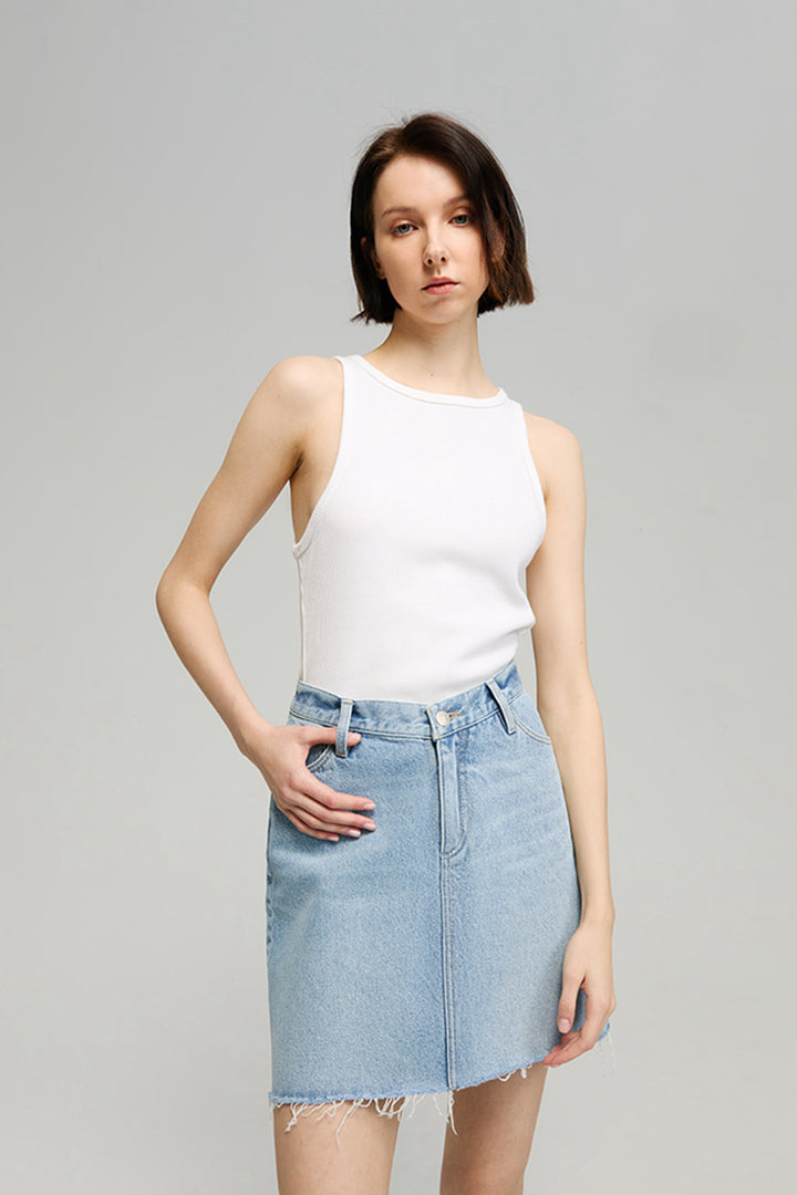 V-Waist Mini skirt