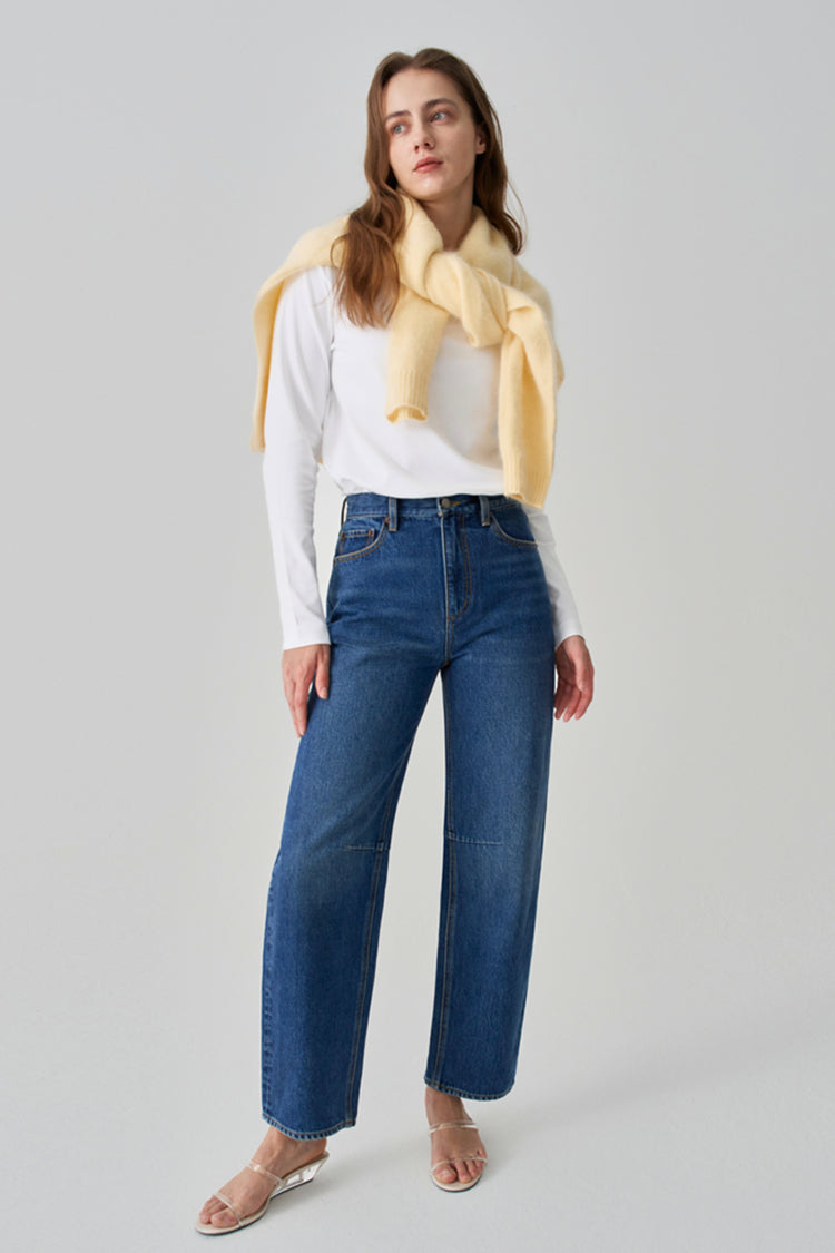 Light Pleat Relaxed Jean HJ058