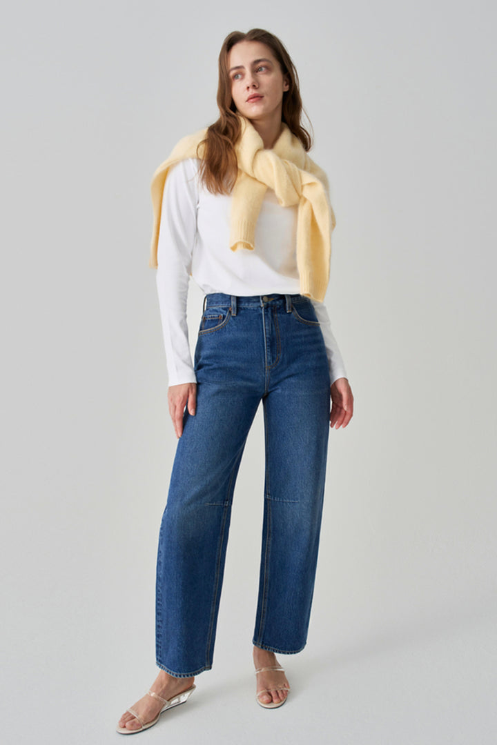 Light Pleat Relaxed Jean HJ058