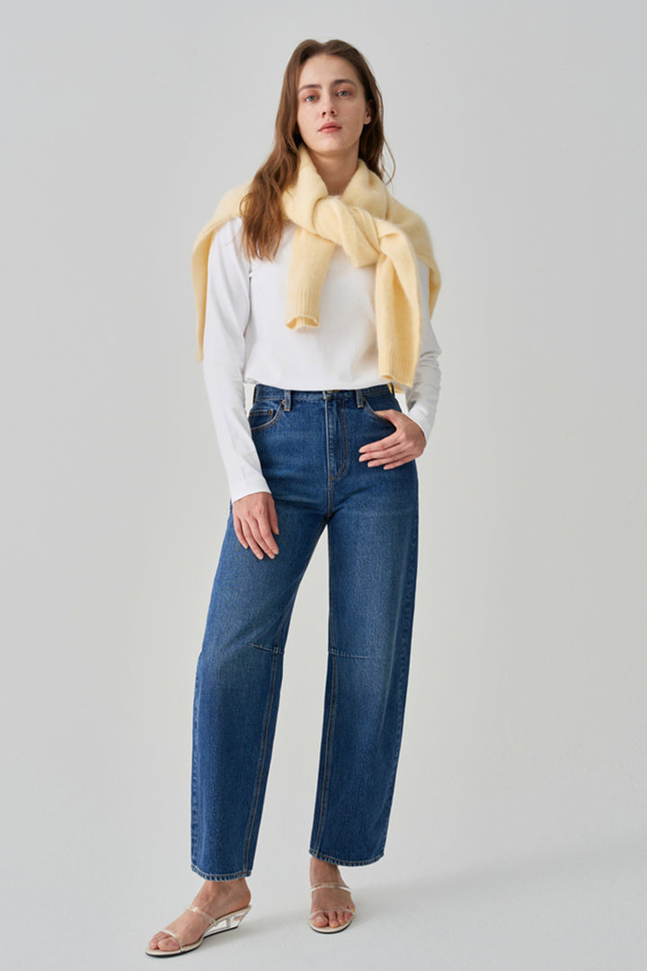 Light Pleat Relaxed Jean HJ058