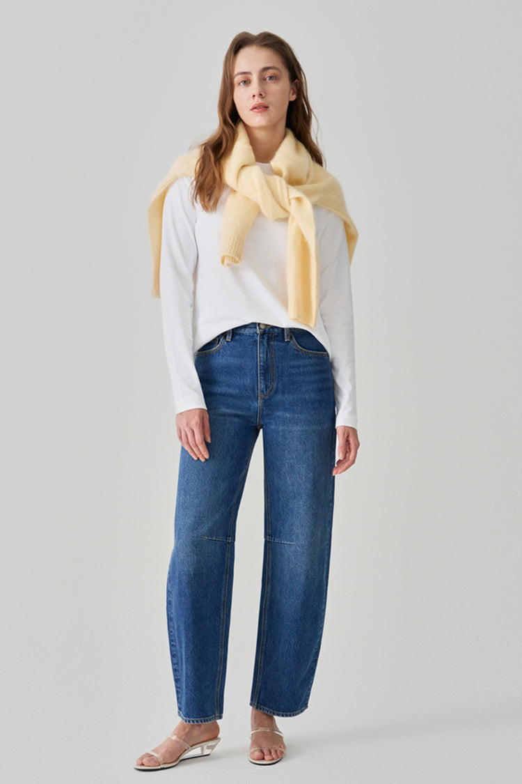Light Pleat Relaxed Jean HJ058