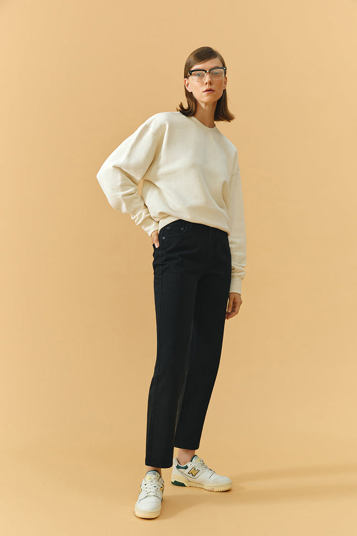Chelsea High Rise Straight Crop Jeans