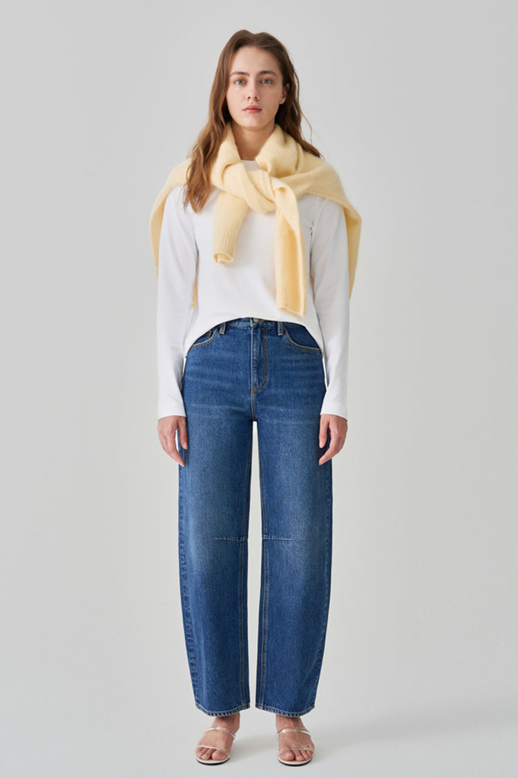 Light Pleat Relaxed Jean HJ058