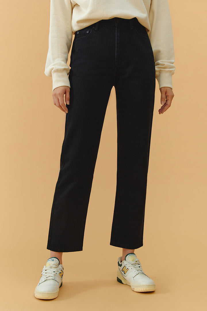 Chelsea High Rise Straight Crop Jeans