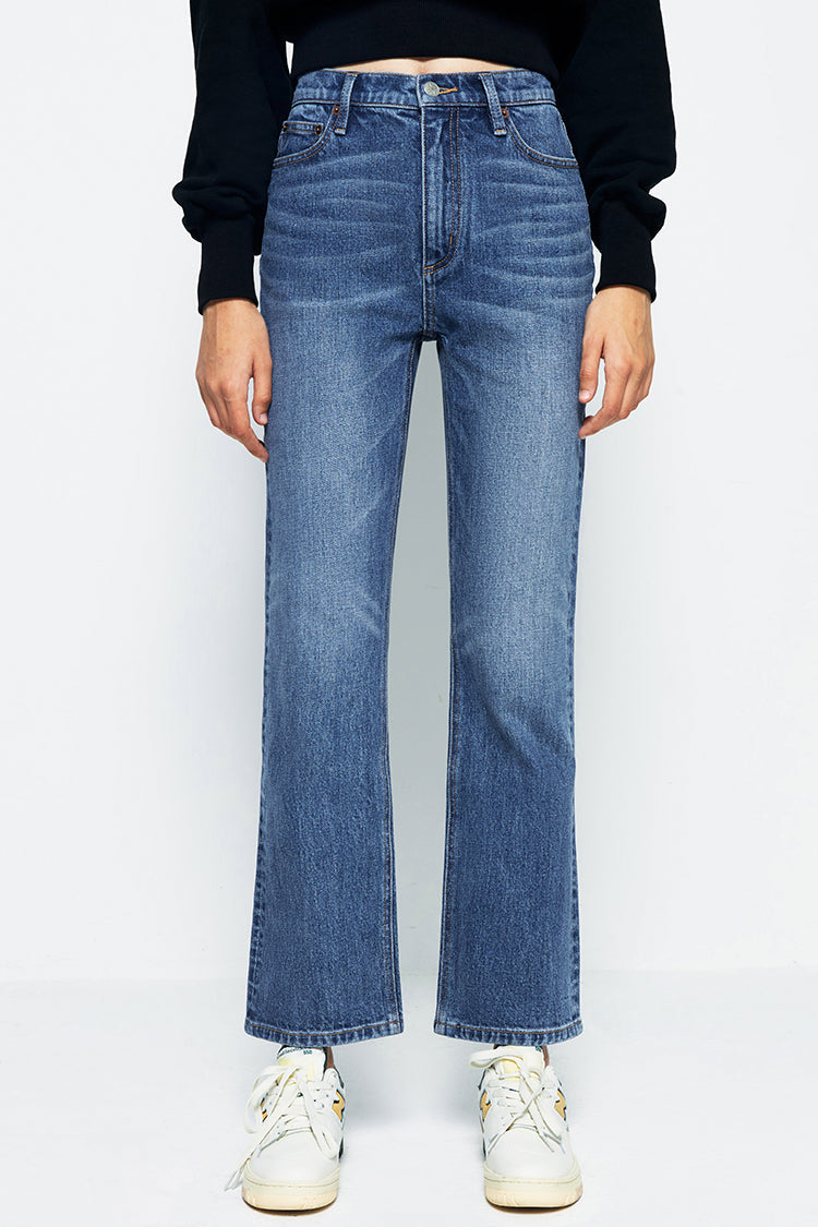Activity Grrrl High Rise Kick Crop Jeans (Turkish Cotton)