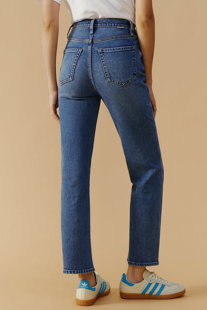 Chelsea High Rise Straight Crop Jeans