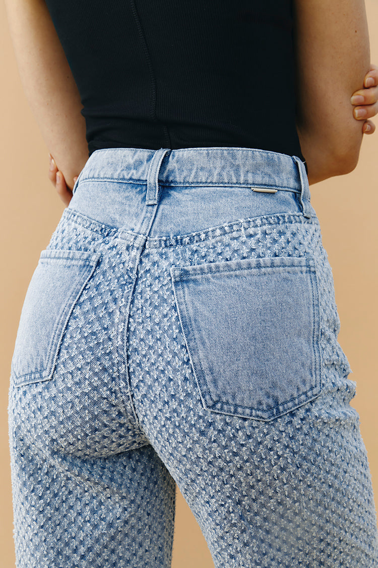 Coney Island Whitefish Tweed Wide Jeans