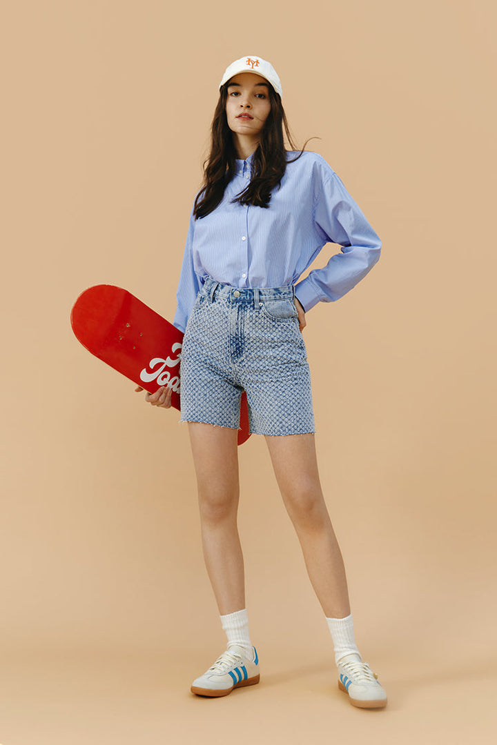 Venice Tweed High Rise Shorts