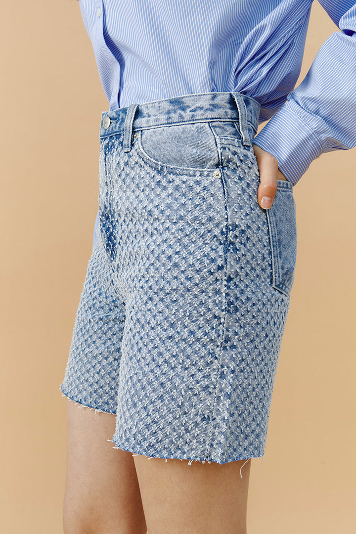 Venice Tweed High Rise Shorts
