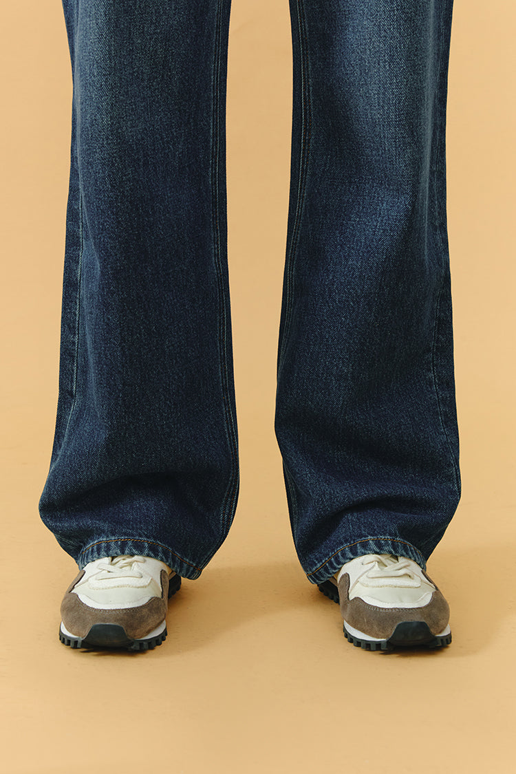 Coney Island Whitefish High Rise Wide Jeans (Fleece-Lined)