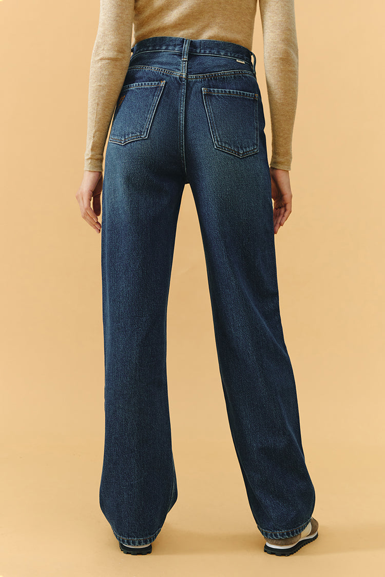 Coney Island Whitefish High Rise Wide Jeans (Fleece-Lined)