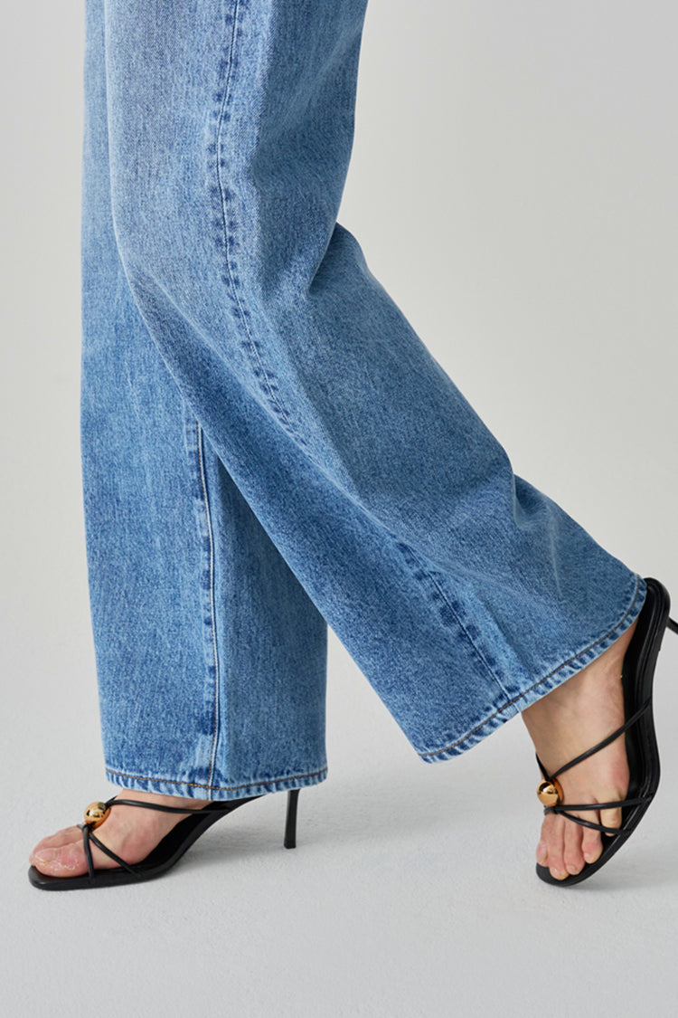 Twilight Belted Wide Jean HJ059