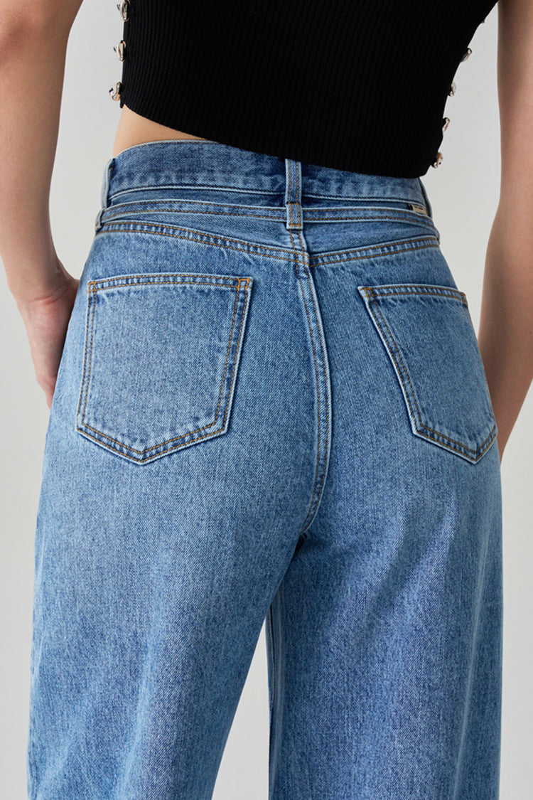 Twilight Belted Wide Jean HJ059