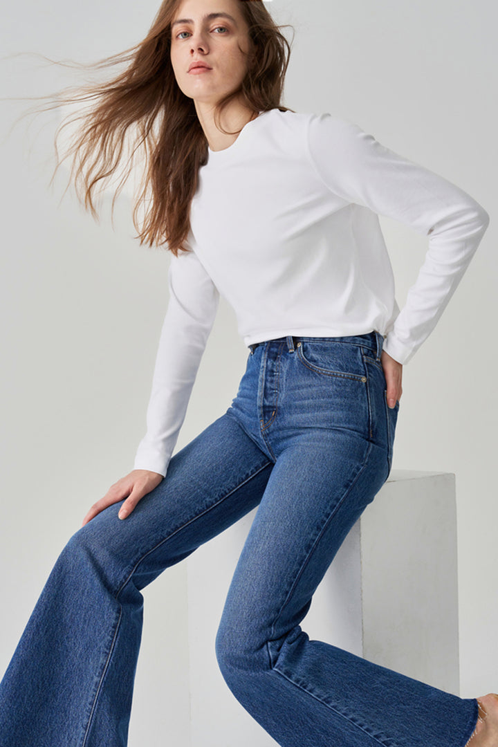 Eclipse Fray Wide-Flare Jean HJ010