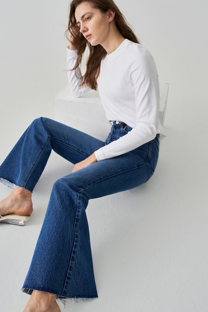 Eclipse Fray Wide-Flare Jean HJ010