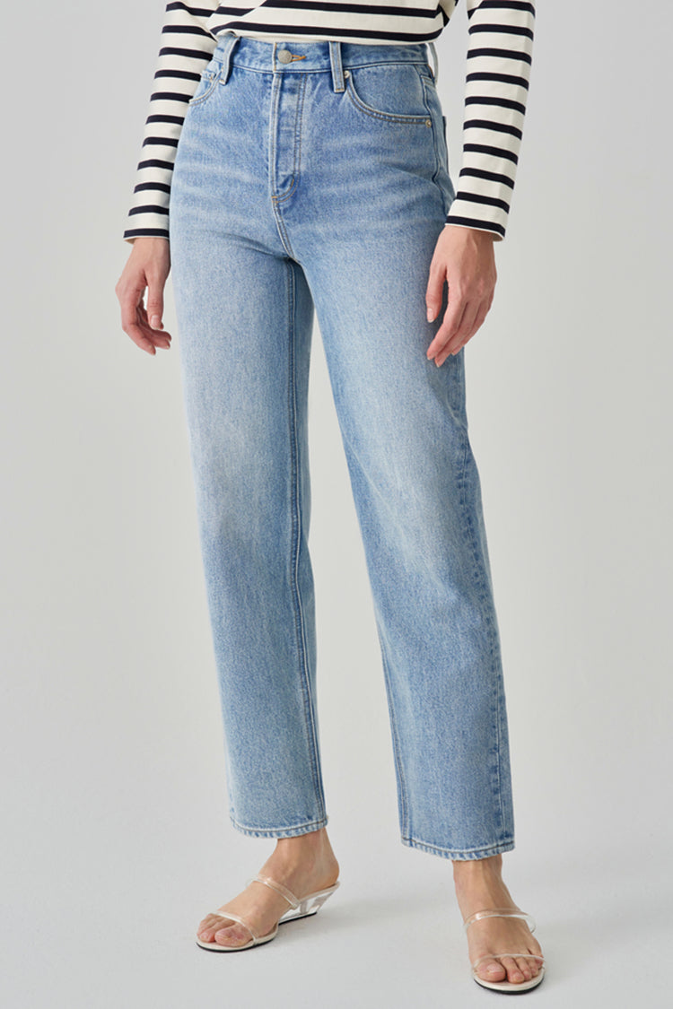 Manhattan High Rise Straight Ankle Jeans HJ160