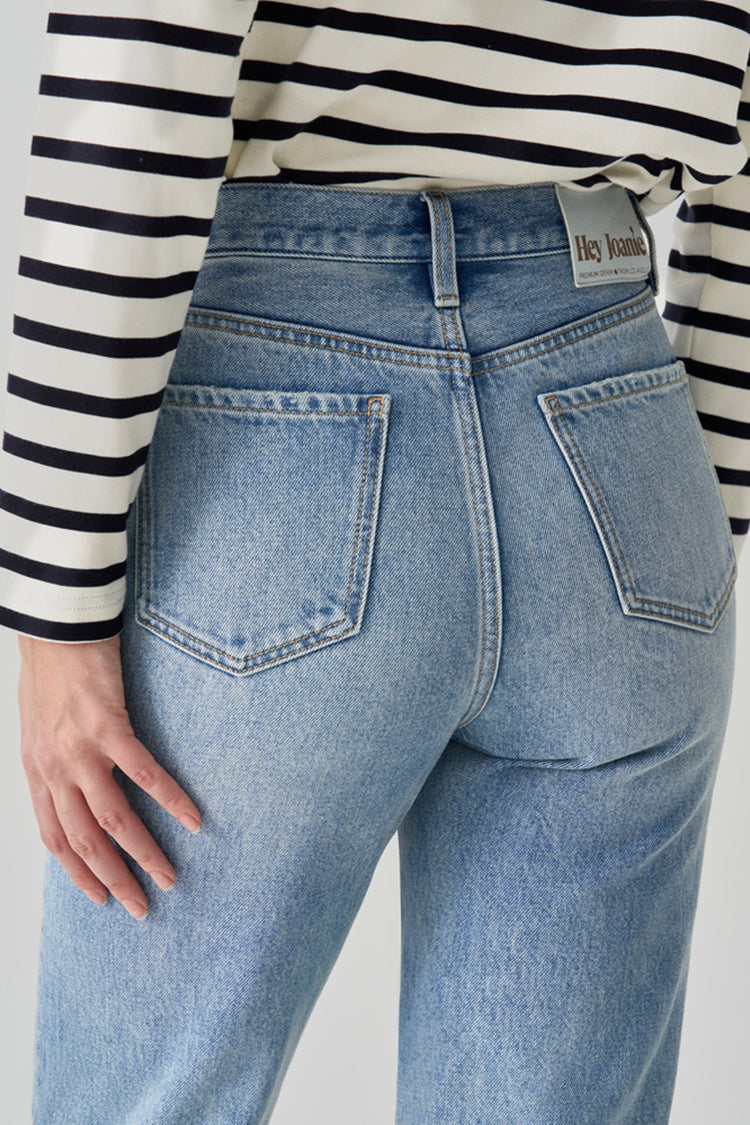 Manhattan High Rise Straight Ankle Jeans HJ160