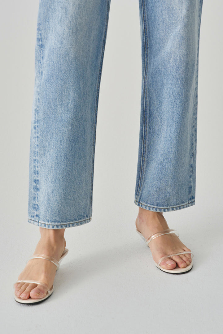 Manhattan High Rise Straight Ankle Jeans HJ160