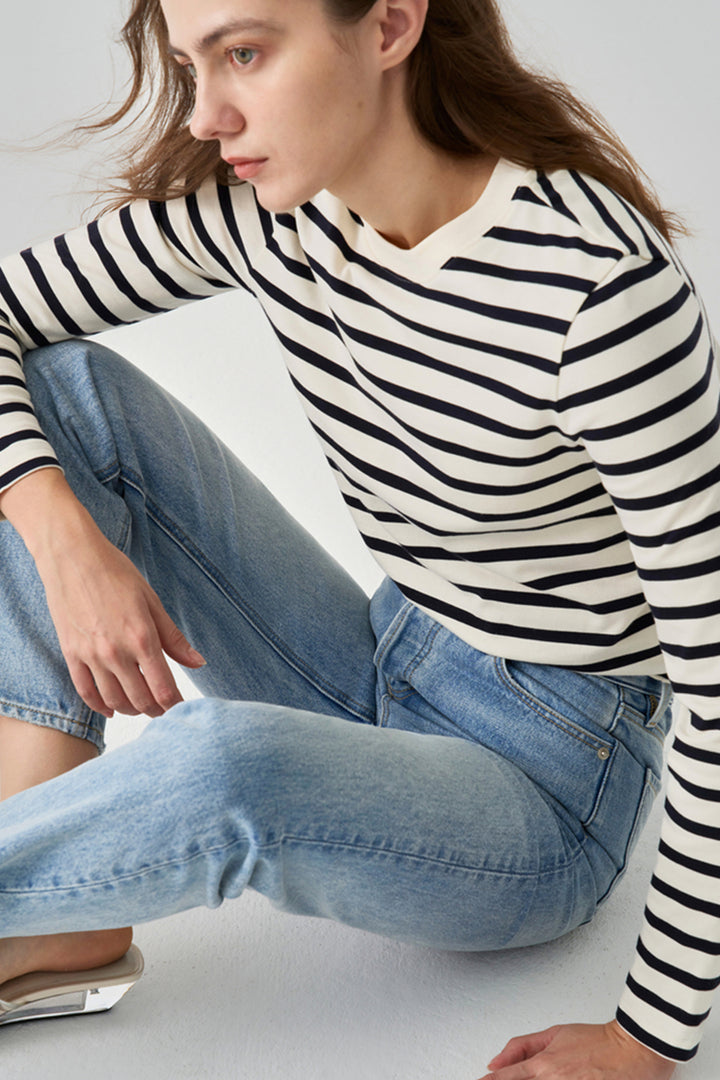 Manhattan High Rise Straight Ankle Jeans HJ160