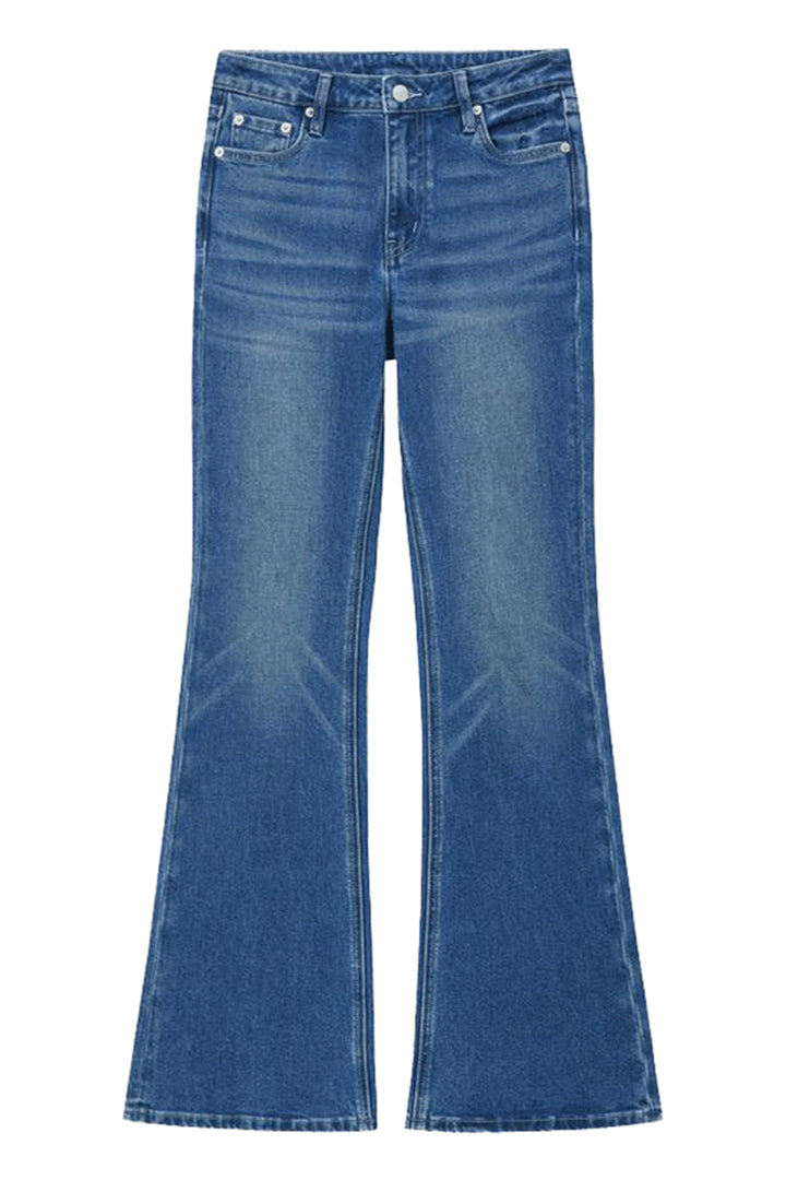 復古高腰喇叭褲 LALA 牛仔褲 HJ186