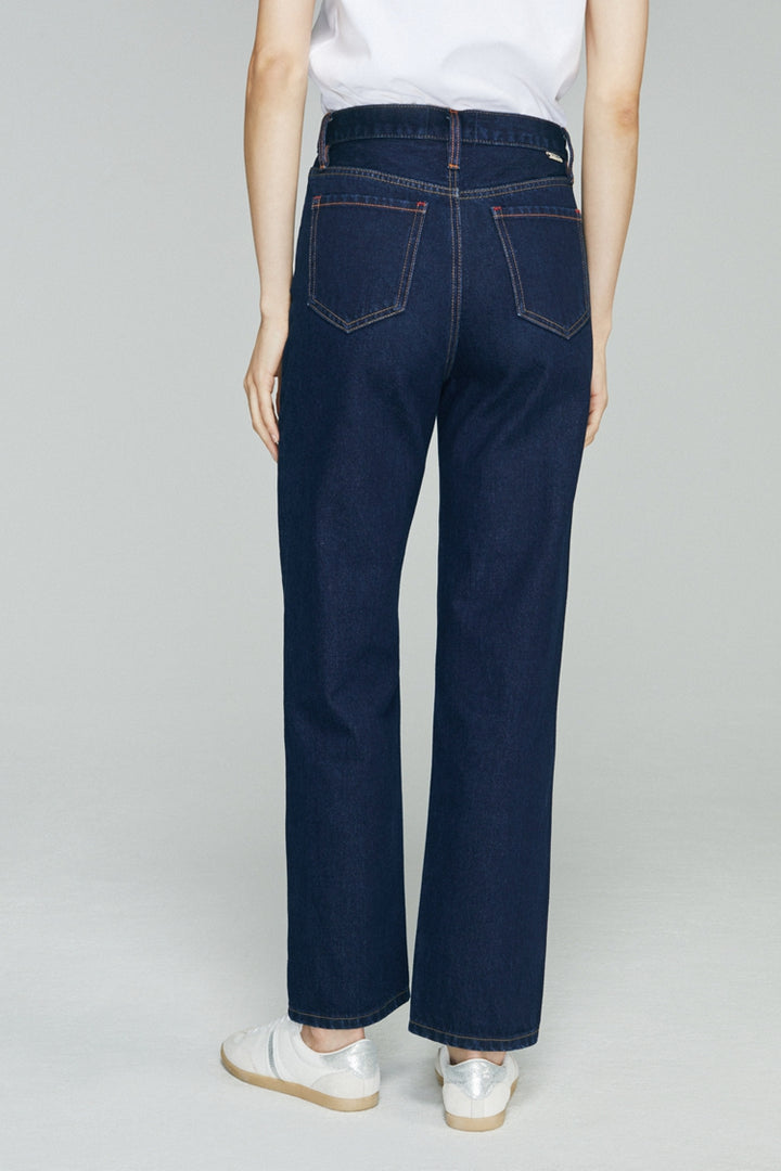Manhattan High Rise Straight Ankle Jeans HJ160