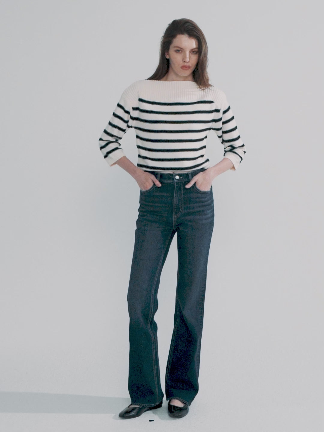 Barbara High Rise Bootcut Jeans HJ004