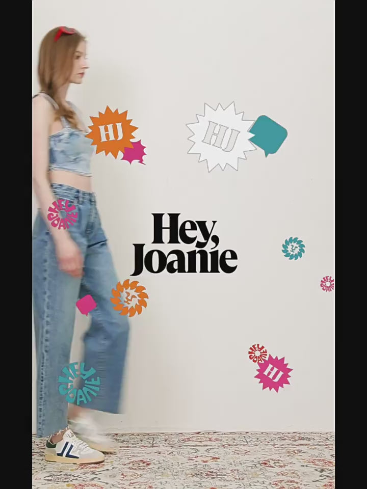 CHILL Pleat Straight Ankle Jeans HJ133