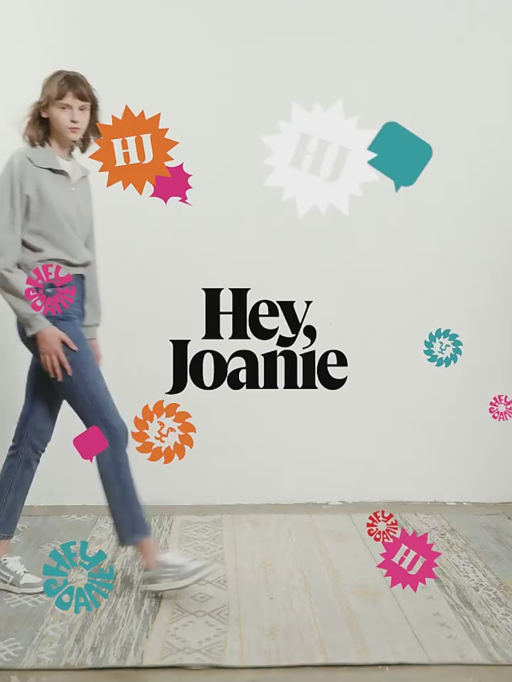 Two Shots High Rise Straight Crop Jeans HJ013
