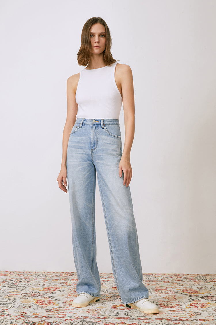 Coney Island Whitefish High Rise Wide Jeans – Hey Joanie